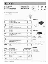 DataSheet IXTQ64N25P pdf